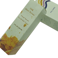Boîte d'emballage cosmétique longue personnalisée, boîte en carton blanc pliable, boîte d'emballage de luxe imprimée pour huile corporelle et lotion avec logo privé
