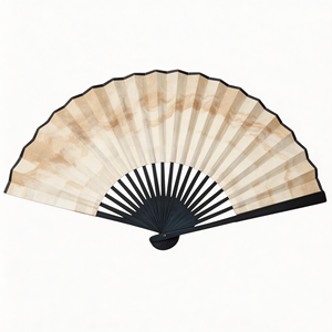 <b>Blue</b> <b>Glitter</b> Rave New Arrivals Hand Fan Large Portable Folding Fan with Carved Decoration for Promotions Souvenirs - Product Image 4