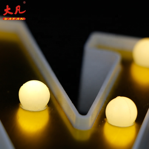 Lettere Luminose LED Decorative in Plastica, Piccole e Grandi, Insegne Luminose a Forma di Lettere per Matrimoni, Compleanni, Lampade Alfabeto - Product Image 6