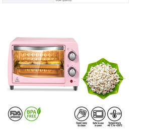 Appareil <span class=keywords><strong>à</strong></span> <span class=keywords><strong>popcorn</strong></span> multifonctionnel pour micro-ondes, bol en silicone pliable, gadget de cuisine, récipient alimentaire - Product Image 6