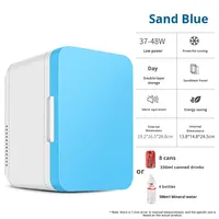 Mini-réfrigérateur portable 8L, refroidisseur et chauffe-eau, petit réfrigérateur pour les soins de la peau, les cosmétiques, la chambre, le dortoir, la voiture, le bureau