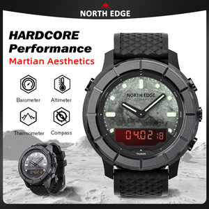 Reloj Deportivo Digital de Lujo para Hombre NORTH EDGE con Esfera de Textura Geológica, Resistente al Agua 50 Metros, Cronómetro, Cuenta Regresiva, Luz 2026 - Product Image 3