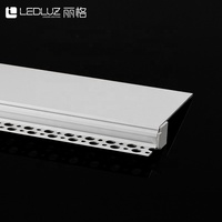 Profilé LED en aluminium encastré sans cadre pour cloison sèche de 5/8 po, éclairage linéaire encastré pour panneaux de plâtre