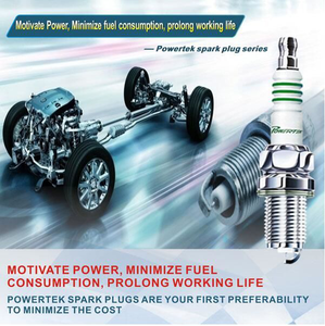 หัวเทียนมอเตอร์ไซค์เบนซิน POWERTEK Torch Iridium Platinum รุ่น QH6RTIP สำหรับรถยนต์ Alfa Romeo เครื่องยนต์สำหรับแข่งแบบ OEM พร้อมช่องว่างขนาด 1.1 มม. - Product Image 5