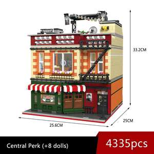 89106 Experto creativo MOC Street View American TV Central Perk Friended Casa modular Bloques de construcción Downtown Puzzle - Product Image 4