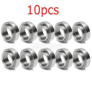 Lot de 5/10 écrous de fixation M18 x 1,5 mm en acier inoxydable 430, résistants à la chaleur, pour tuyau d'échappement, capteur d'oxygène Lambda O2, à souder - Product Image 2