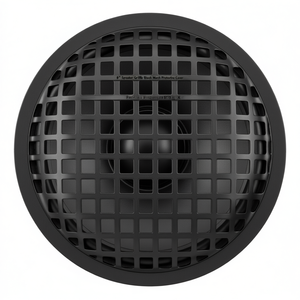 8" <b>Speaker</b> Grille Round Black Mesh Protective Cover For <b>Audio</b> Equipment - Product Image 1