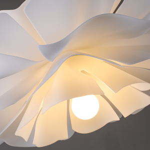 Lámpara de iluminación de candelabro de entrada para sala de estar, Material porcelánico blanco especial único de diseño moderno de estilo Simple - Product Image 5