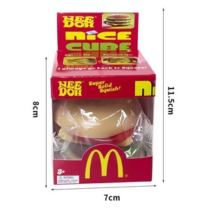 Juguete Antiestrés Novedoso de Hamburguesa Apilable, de Plástico Ecológico, para Aliviar el Estrés, Estilo Mini McDonald's, para <span class=keywords><strong>Oficina</strong></span> - Product Image 5