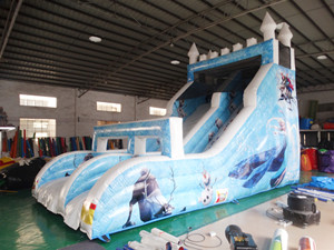 Phong Cách Mới Đông Lạnh Theme <span class=keywords><strong>Inflatable</strong></span> Khô <span class=keywords><strong>Slide</strong></span> Đối Với Kid 2 Năm Đối Với Inflatables, 1 Năm Đối Với Máy Thổi/Máy Bơm Tùy Chỉnh - Product Image 2