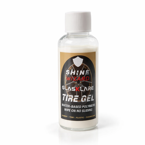 Gel para Neumáticos 50ml, Brillo para Neumáticos sin Residuos, Abrillantador a Base de Agua para un Brillo Negro Intenso, Protección Duradera, Protección UV para Autos - Product Image 1