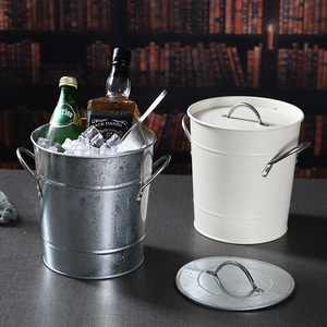 Cubo de Hielo Mystic Arts 2210F-01 con Tapa y Cuchara para Uso en Bares, KTV y Restaurantes - Product Image 1