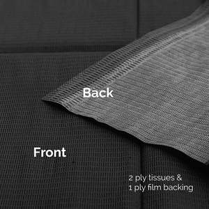 SJ bavaglini dentali di qualità nera 3ply impermeabili assorbenti paziente medico comodo bavaglino dentale monouso - Product Image 3