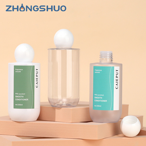 Emballage de Bouteilles Cosmétiques en <span class=keywords><strong>Plastique</strong></span> Premium pour Tonique avec Bouchon à Vis 200 ml, Bouteille de Lotion Blanche Transparente Givrée avec Capuchon en Forme de Boule - Product Image 6