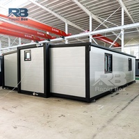 Villa préfabriquée moderne de luxe, 20 pieds, 30 pieds, 40 pieds, 2 à 3 chambres, nouvelle conception, extensible, maison conteneur, maisons préfabriquées