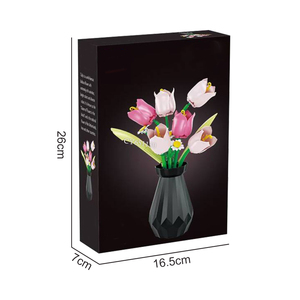 Xây Dựng Hoa Khối Trang Trí Hoa Cây Tulip/Rose DIY Nghệ Thuật Và Thủ Công Thiết Lập Tốt Động Cơ Kỹ Năng Đồ Chơi Cho Trẻ Em - Product Image 6