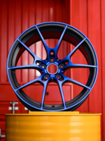 Jantes de performance multi-rayons bleu foncé concaves forgées de 15, 16, 17, 18, 19, 20, 21, 22, 23, 24, 26 pouces pour Subaru BRZ Nismo