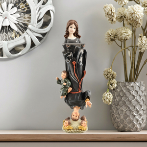 圣安东尼宗教雕像7.87 “h天主教圣立上行树脂模型库存产品 - Product Image 1