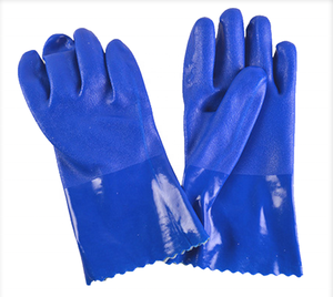 A prueba de agua anti ácido sandy palm punteada pvc guantes para la protección de la mano - Product Image 1