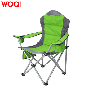 Chaise pliante de camping Woqi, structure en aluminium, tissu Oxford, chaise de jardin portable, chaise d'extérieur avec porte-gobelet - Product Image 3
