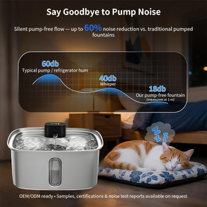 Bebedero <span class=keywords><strong>para</strong></span> Mascotas de Acero Inoxidable de 10L, Dispensador Automático de Agua <span class=keywords><strong>para</strong></span> Perros y Gatos con Sensor - Product Image 6