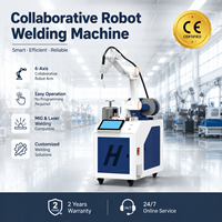 Machine de soudage robotisée industrielle automatique de haute précision pour métaux, à 6 axes, 1500W, 2000W, 3000W, avec programmation CE et collaboration libre