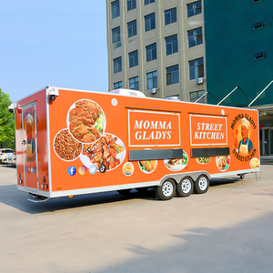 Camion <span class=keywords><strong>de</strong></span> restauration rapide <span class=keywords><strong>de</strong></span> haute qualité, mobile, pour glaces, pizzas, barbecue, hot-dogs, avec cuisine complète et bar conteneurisé - Product Image 2