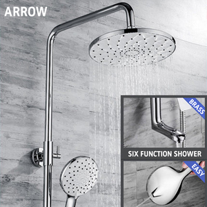 Ensemble de robinets de <span class=keywords><strong>douche</strong></span> à tête de pluie en laiton, avec filtre de salle de bains, <span class=keywords><strong>Mini</strong></span> mélangeur thermostatique, 7 pièces - Product Image 1