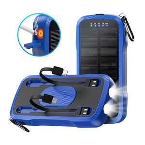 Nuevo Cargador <span class=keywords><strong>Solar</strong></span> Inalámbrico de Emergencia para Exteriores de 10000mAh con Encendedor de Cigarrillos - Product Image 1