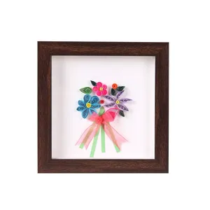 Hoa Khô Khung Ảnh <span class=keywords><strong>3D</strong></span> Hollow Mẫu Khung DIY Handmade Bướm Đất Sét Khung Ảnh Cho Giáng Sinh Trang Trí - Product Image 4