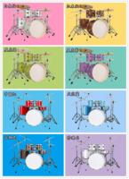 Vente d'Usine Instrument de Percussion Musical Professionnel Batterie de Jazz Set de Batteries 5 ou 7 Pièces