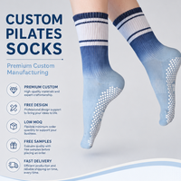 Chaussettes de sport personnalisées avec logo pour jeunes, conception de votre marque, chaussettes athlétiques, chaussettes de yoga respirantes, chaussettes de pilates antibactériennes