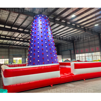 Mur d'escalade gonflable en PVC, nouveau style, design sécurisé, le plus vendu en 2026, pour l'entraînement d'escalade en extérieur et en intérieur des enfants