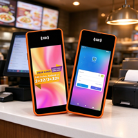 Terminal de point de vente portable mini, écran tactile capacitif 5,45 pouces, NFC, Android MT8766V, caisse enregistreuse mobile, machine de paiement