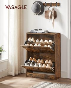 <span class=keywords><strong>Meuble</strong></span> à chaussures moderne en panneaux de particules avec portes battantes, armoire de rangement en <span class=keywords><strong>bois</strong></span> pour entrée, couloir, salon, mobilier de maison - Product Image 2