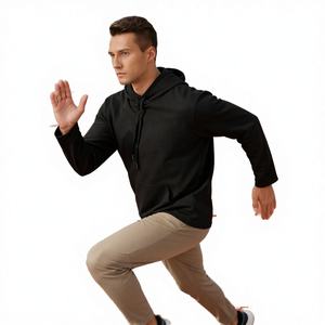 Nueva Llegada Sudadera con Capucha de Punto para Hombre, Sólida, de Invierno, Transpirable, de Secado Rápido, Manga Larga, Cortavientos, para Gimnasio y Fitness, con Bolsillo - Product Image 3