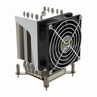 COOLSERVER Nouveau Radiateur CPU Serveur 4U LGA1700 4UR19 avec 5 Caloducs et Ventilateur Silencieux à Contrôle de Température pour Serveur de Bureau