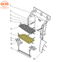 Marchepied central en aluminium pour cabine SHACMAN Delong F3000, marchepied de marche en fonte, pièces neuves pour camion DZ13241240902