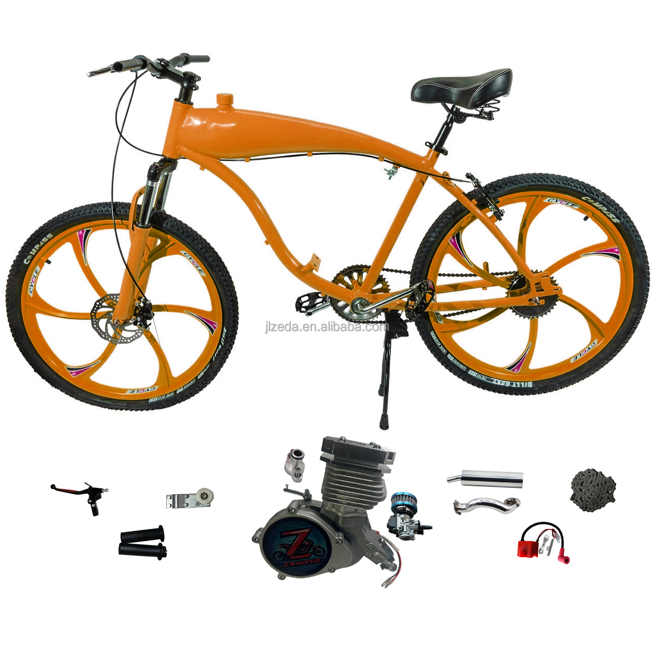 bicycle kits motorized bike frame with gas tank