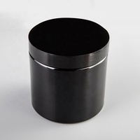 Vente en Gros Emballage Cosmétique et Alimentaire Pot Cosmétique en Plastique PET Ambré Noir de 100ml 150ml 200ml 250ml 300ml avec Couvercle Blanc Noir