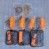 Câble de verrouillage pour poisson en acier inoxydable avec mousqueton pivotant de 3 1/2 pouces pour équipement de pêche en étang ou en réservoir