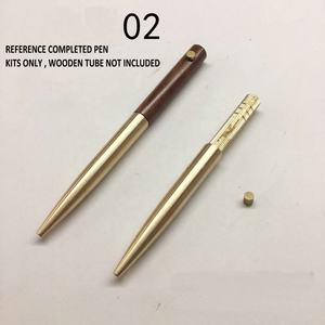 Grosir Kerajinan Kayu Suku Cadang Pena Kuningan Padat Swakriya Kit Pembuatan Pena Kayu Tubeless Air Mancur Kit Pena Rol Bola - Product Image 3