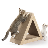 Abnehmbares Dreieckiges Katzen-Kratzbrett Katzen-Lounge-Bett Haustierzubehör