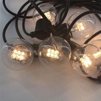 Guirlandes lumineuses WENDA de haute qualité IP44 G45, 5 m, basse tension 24 V, 3,5 W, CRI80, LED de Noël blanc chaud/froid, 30 000 heures, câble en caoutchouc