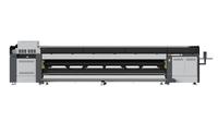 Nouvelle machine d'impression industrielle semi-automatique UV à rouleaux de 5100 mm de large, haute résolution 726*2400 dpi, avec tête d'impression Konica Kyocera, modèle R5200