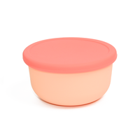 Boîte à lunch bento réutilisable, petit bol en silicone avec couvercle, boîte de rangement alimentaire divisée, boîte de rangement en silicone, récipient pour fruits et collations