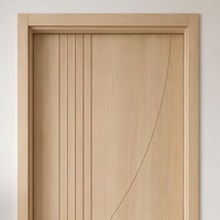 Massivholz-Innentüren Maßgefertigte Lackierte Holz-Schlafzimmertüren für Villen und Wohnprojekte