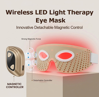 Masque oculaire de luminothérapie rouge 4D de nouvelle conception, microcourant EMS, luminothérapie rouge LED, masseur oculaire