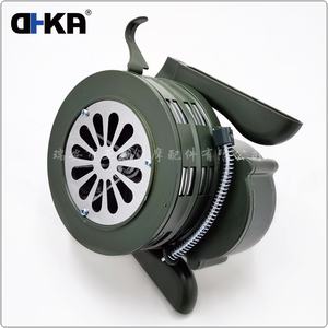 DHKA 12V Sirine Alarm Mobil Kompak Merah dengan Penggerak Manual <span class=keywords><strong>120dB</strong></span> ABS+Logam Universal AS049G - Product Image 4