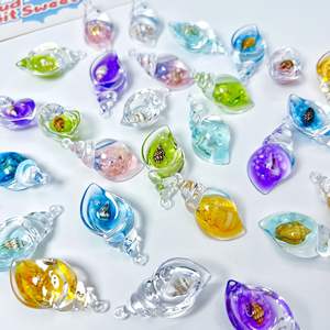 Accesorios de Joyería Acrílicos, Diseño Popular, Coloridos, Luminosos, Mini Concha, para Llavero, Bolso, Pendientes, Colgante, DIY - Product Image 1